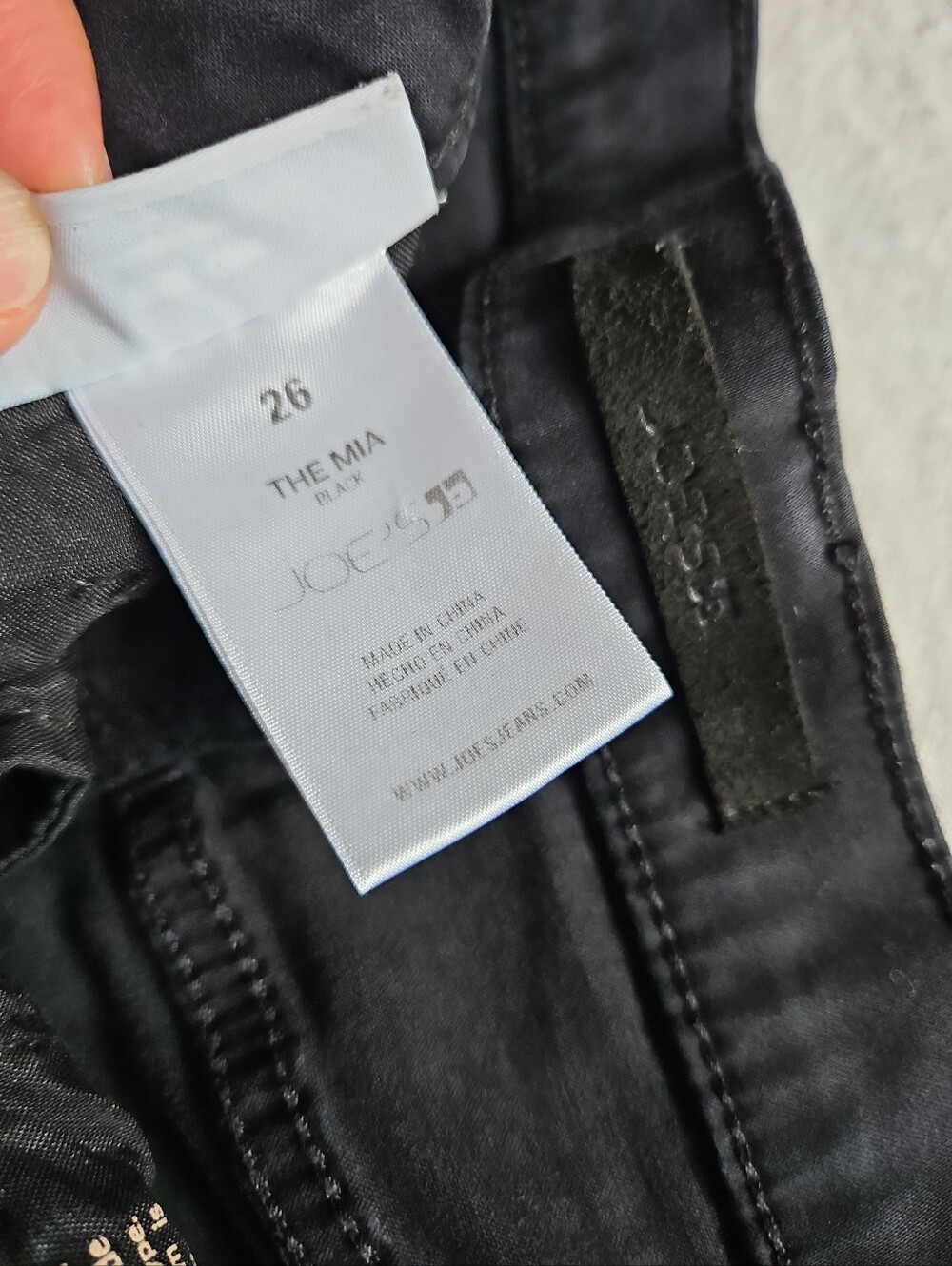 Joe's The Mia High-Rise Faded Black Wide-Leg Jeans Size 26 Long - Picture 13 of 14